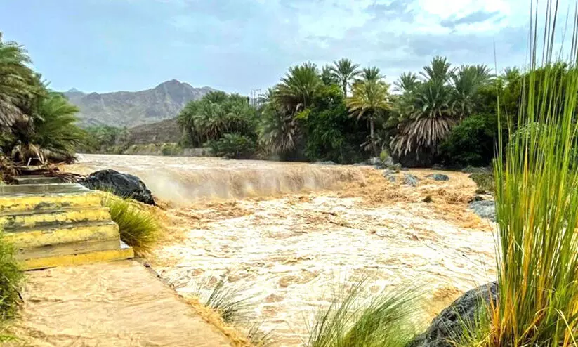 മു​സ​ന്ദം മേ​ഖ​ല​യി​ൽ ക​ന​ത്ത മ​ഴ