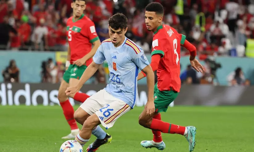 സ്പെയിനെ പിടിച്ചുകെട്ടി മൊറോക്കോ; മത്സരം എക്സ്ട്രാടൈമും കടന്ന് ഷൂട്ടൗട്ടിലേക്ക്