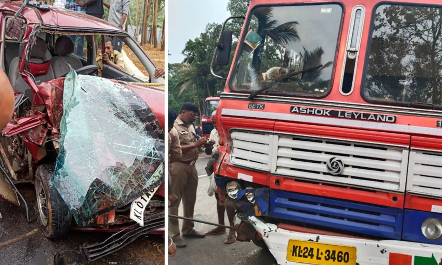 പെട്രോൾ ടാങ്കറും കാറും കൂട്ടിയിടിച്ചു