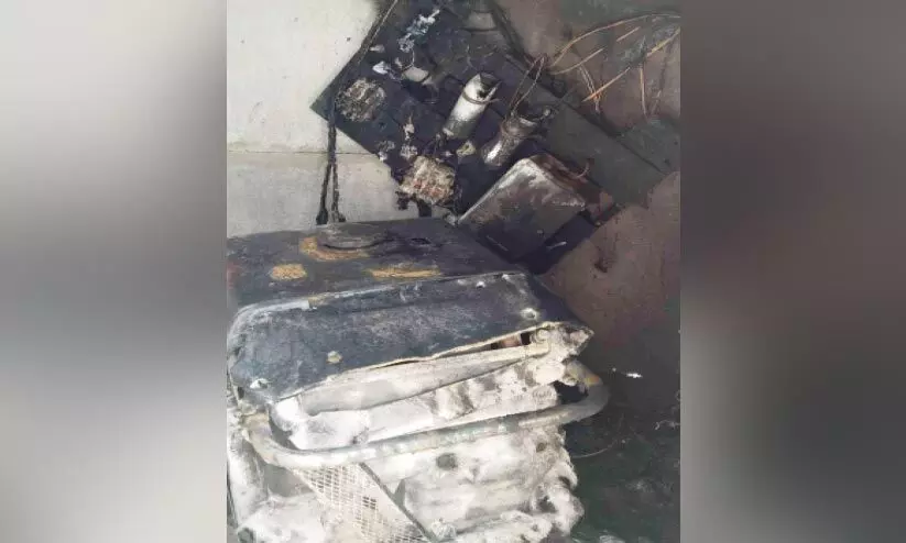 ബയോഫ്ലോക് മീൻ വളർത്തൽ കേന്ദ്രത്തിൽ തീപിടിത്തം