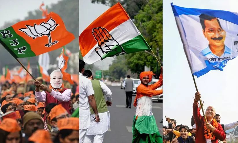 bjp, congress, aap, Gujarat poll, Himachal poll