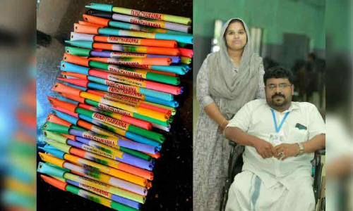 കടലാസ് വിത്തുപേനയിൽ അതിജീവനം തേടി ഫൈസലും കുടുംബവും