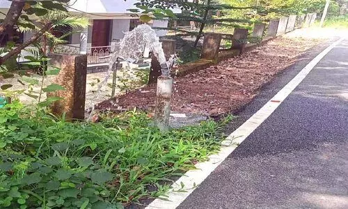 നെടുമ്പന പഞ്ചായത്തിൽ പൈപ്പ്പൊട്ടൽ പതിവ്