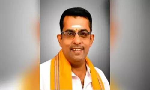 ബി.ആർ അംബേദ്കറെ കാവിയുടുപ്പിച്ച പോസ്റ്റർ പതിച്ച ഹിന്ദുത്വ നേതാവ് അറസ്റ്റിൽ