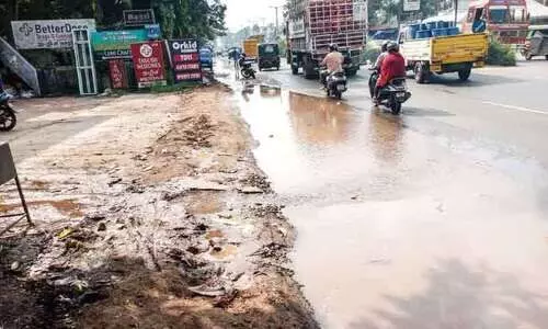 ജപ്പാൻ കുടിവെള്ള പൈപ്പ് വീണ്ടും പൊട്ടി; ജലവിതരണം മുടങ്ങി