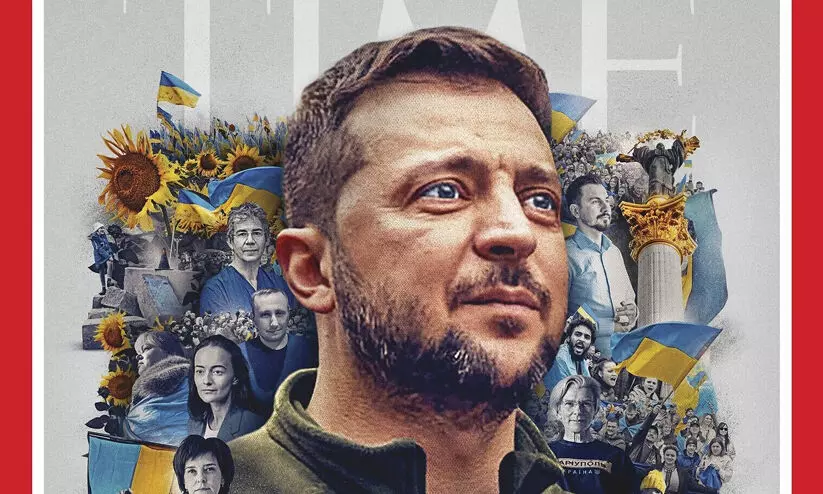 സെലൻസ്കി ടൈം മാസികയുടെ ഈ വർഷത്തെ വ്യക്തി സെലൻസ്കി ടൈം മാസികയുടെ ഈ വർഷത്തെ വ്യക്തി