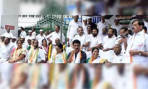 നി​യ​മ​ന​ക്ക​ത്ത്​ വി​വാ​ദ​ത്തി​ൽ യു.​ഡി.​എ​ഫ്​ സ​മ​രം 34ാം ദി​വ​സ​ത്തി​ലേ​ക്ക്​