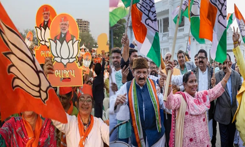 ഹിമാചൽ തിരിച്ചെടുത്ത് കോൺഗ്രസ്; ഗുജറാത്തിൽ വൻ നേട്ടം കൊയ്ത് ബി.ജെ.പി