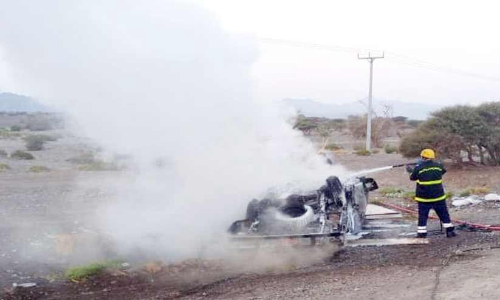 വാ​ഹ​ന​ത്തി​ന് തീ​പി​ടി​ച്ച് ഒ​രാ​ൾ​ക്ക് പ​രി​ക്ക്