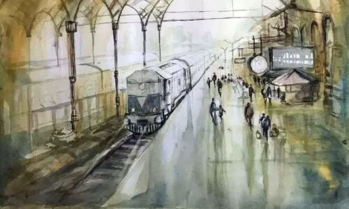 വൈകിയോടുന്ന നാലാം നമ്പർ പ്ലാറ്റ് ഫോമിൽ