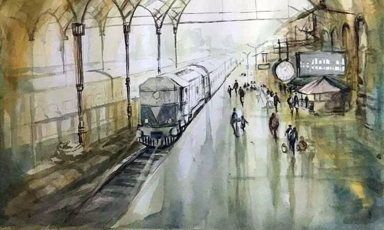 വൈകിയോടുന്ന നാലാം നമ്പർ പ്ലാറ്റ് ഫോമിൽ