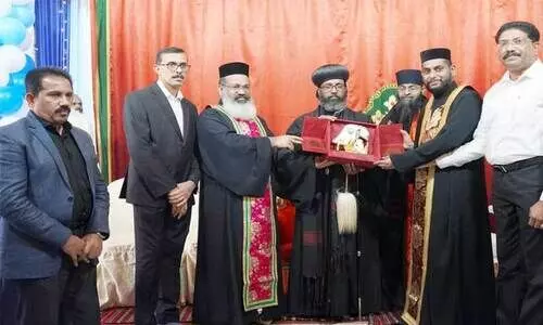 ആർച്ച് ബിഷപ് അബൂന ദിമിത്രോസിനു സ്വീകരണം