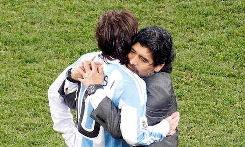 മറഡോണ സ്വർഗത്തിൽനിന്ന് കളി കാണുന്നുണ്ടായിരുന്നു; ഇതിഹാസത്തിന്‍റെ ഓർമകളിൽ മെസ്സി