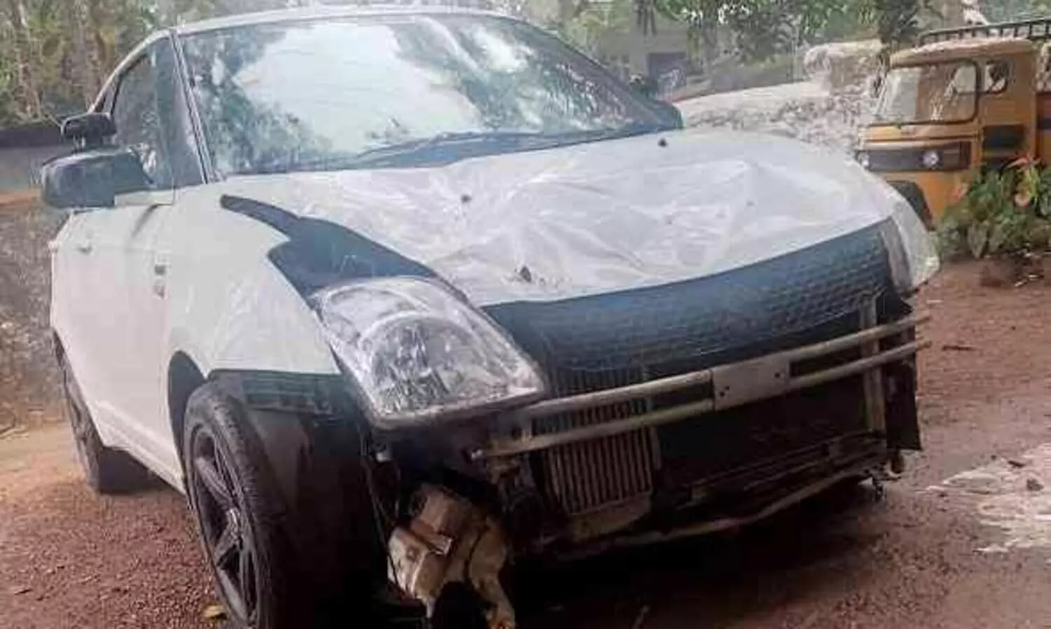 നാടുകാണി ചുരത്തിൽ കുടുംബം സഞ്ചരിച്ച കാറിനുനേരെ കാട്ടാന ആക്രമണം