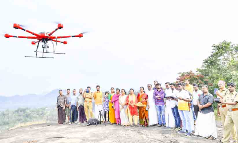 പുലിയെ കണ്ടെത്താൻ കലഞ്ഞൂരിൽ ഡ്രോൺ പരിശോധന