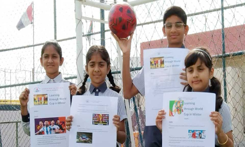 വി​ദ്യാ​ര്‍ഥി​ക​ള്‍ക്ക് ഫു​ട്ബാ​ള്‍ ഗൃ​ഹ​പാ​ഠ്യ പ​ദ്ധ​തി​യൊ​രു​ക്കി റാ​ക് ഇ​ന്ത്യ​ന്‍ സ്കൂ​ള്‍