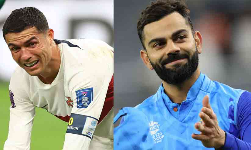 virat kohli message for cristiano ronaldo