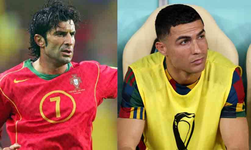louis figo on Cristiano Ronaldo