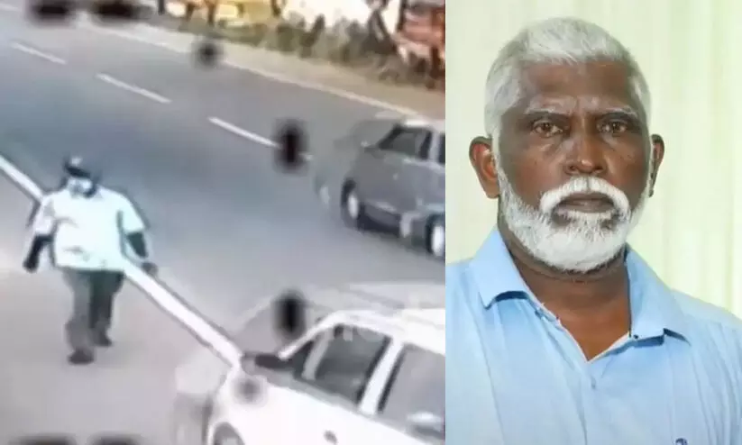 പ്രഭാതസവാരിക്കിടെ കാറിടിച്ച് വയോധികൻ മരിച്ചു പ്രഭാതസവാരിക്കിടെ കാറിടിച്ച് വയോധികൻ മരിച്ചു