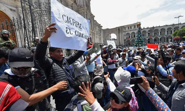 Peru declares 30-day state of emergency amid protests at president’s arrest Peru declares 30-day state of emergency amid protests at president’s arrest