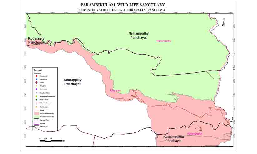 പറമ്പിക്കുളം വന്യജീവി സങ്കേതത്തിന്റെ കരുതൽ മേഖലയിൽ കുട്ടമ്പുഴയും പറമ്പിക്കുളം വന്യജീവി സങ്കേതത്തിന്റെ കരുതൽ മേഖലയിൽ കുട്ടമ്പുഴയും
