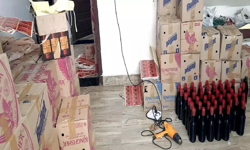 illegal wine manufacturing facility