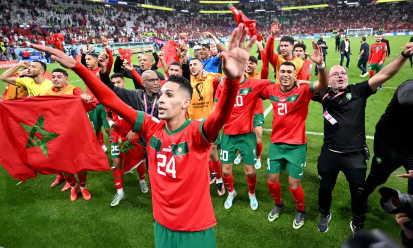 world cup 2022; kuwait congratulates team morocco world cup 2022; kuwait congratulates team morocco