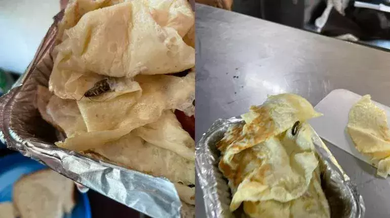 രാജധാനി എക്സ്പ്രസിൽ വിതരണം ചെയ്ത ഓംലെറ്റിൽ പാറ്റ; ചിത്രങ്ങളുമായി യാത്രക്കാരൻ