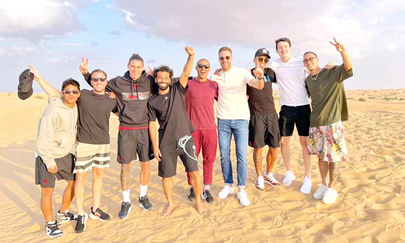 മരുഭൂമിയിൽ തകർത്താടി സലായും സംഘവും മരുഭൂമിയിൽ തകർത്താടി സലായും സംഘവും