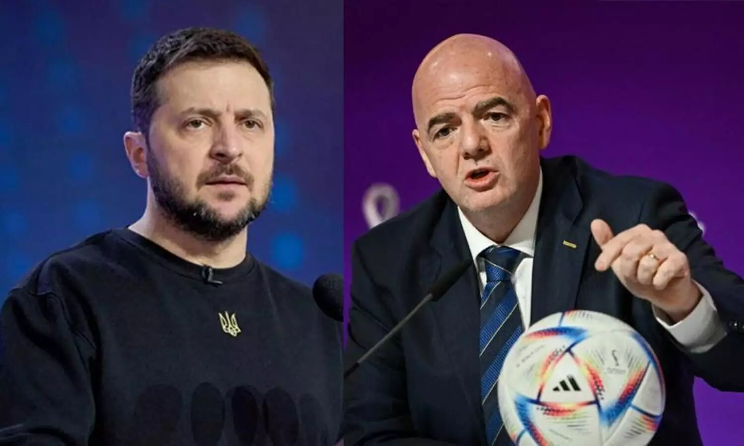 ലുസൈൽ സ്റ്റേഡിയത്തിൽ തന്റെ സന്ദേശം പങ്കുവയ്ക്കണം; സെലൻസ്കിയുടെ അഭ്യർഥന തളളി ഫിഫ