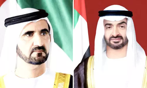 ഖത്തർ ദേശീയ ദിനം: ആശംസയുമായി യു.എ.ഇ ഭരണാധികാരികൾ