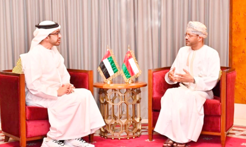 ഒ​മാ​ൻ-​യു.​എ.​ഇ വി​ദേ​ശ​കാ​ര്യ മ​ന്ത്രി​മാ​ർ കൂ​ടി​ക്കാ​ഴ്ച ന​ട​ത്തി