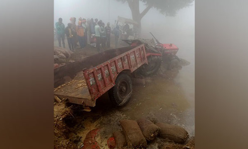കനത്ത മൂടൽ മഞ്ഞ്; യു.പിയിൽ ട്രാക്ടർ മറിഞ്ഞ് രണ്ടുപേർക്ക് ദാരുണാന്ത്യം