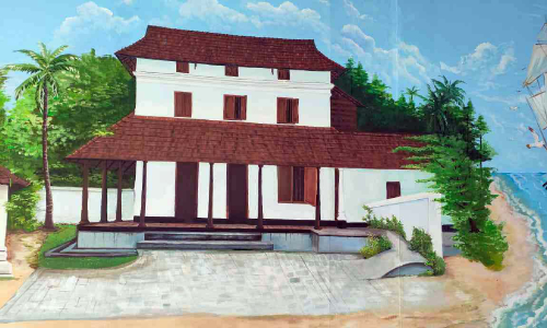 സ്കൂൾ ചുമരിൽ ഇടംപിടിച്ച് ചരിത്രസ്മാരകങ്ങൾ