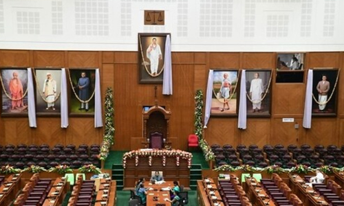 Opposition protests over Savarkar portrait in Karnataka assembly