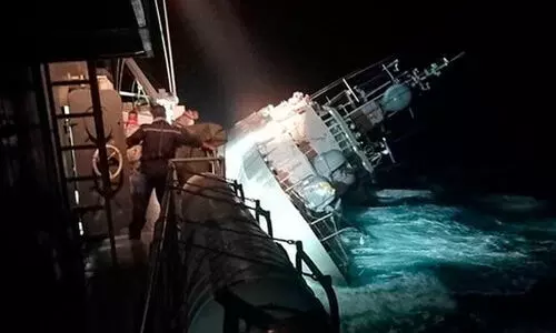 Thai navy ship sinks with over 100 sailors, 31 still in water