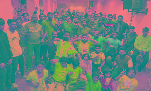 fans celebrated the victory of Argentina