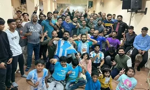 fans celebrated the victory of Argentina