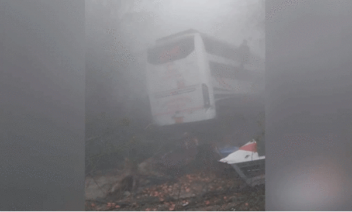 പുക മഞ്ഞ്; നോയിഡയിൽ ബസ് മറിഞ്ഞ് ഒരാൾ മരിച്ചു