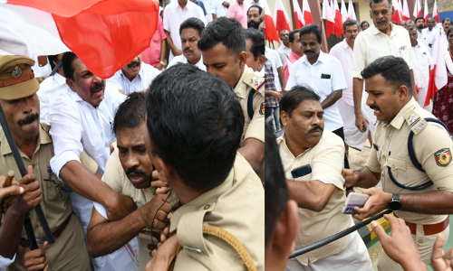 കൊച്ചിയിൽ കേരള കോൺഗ്രസ് മാർച്ചിനിടെ സംഘർഷം -ചിത്രങ്ങൾ