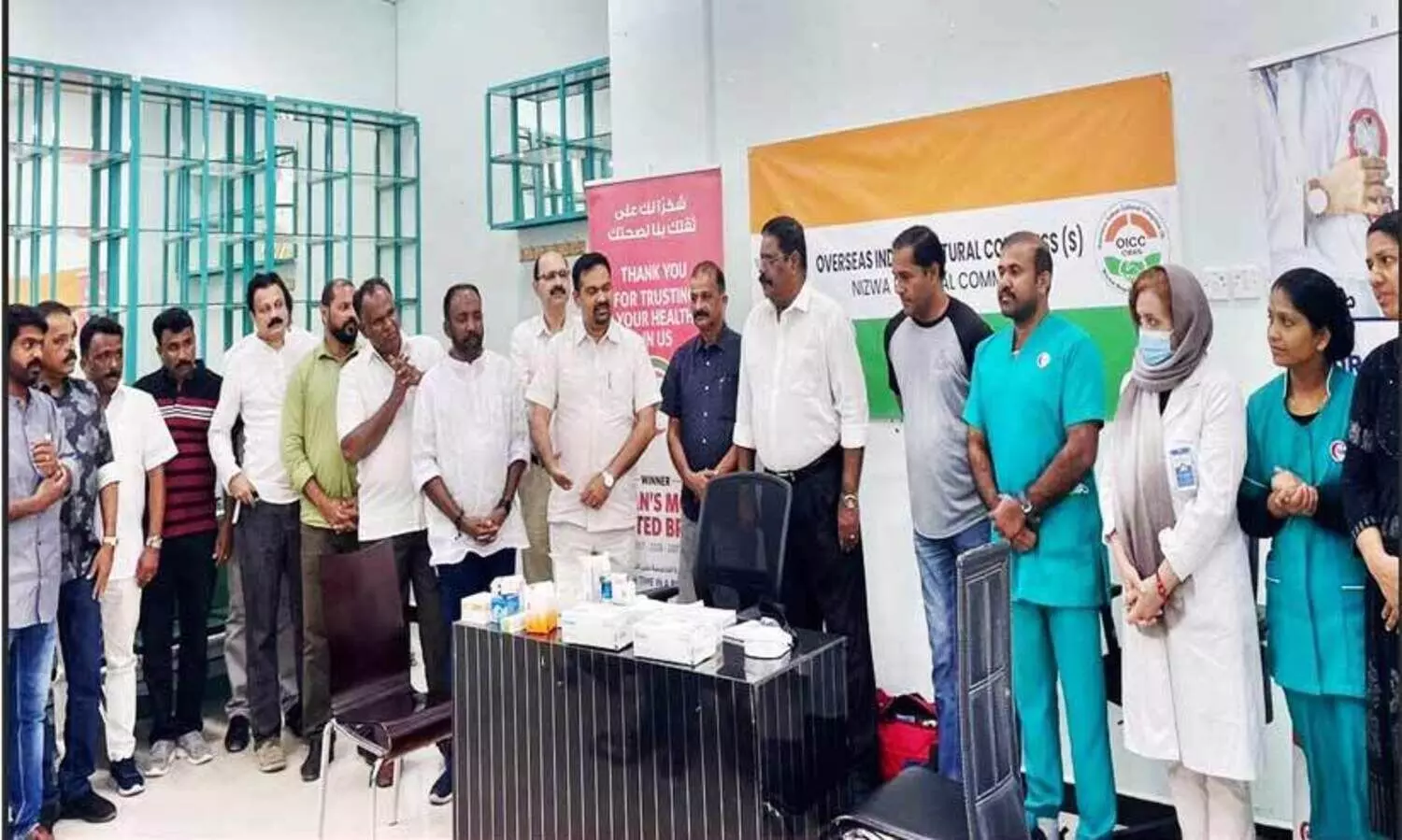 സേ​വ് ഒ.​ഐ.​സി.​സി മെ​ഡി​ക്ക​ല്‍ ക്യാ​മ്പ് നി​സ്​​വ​യി​ൽ