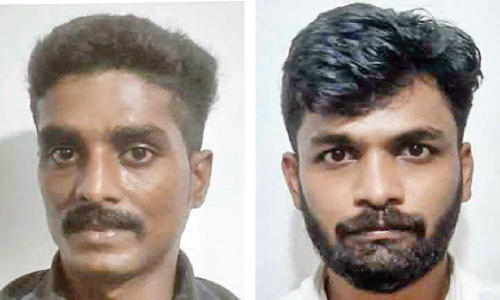 ല​ഹ​രി വ​സ്തു​ക്ക​ളു​മാ​യി ര​ണ്ട് പേ​ർ അ​റ​സ്റ്റി​ൽ