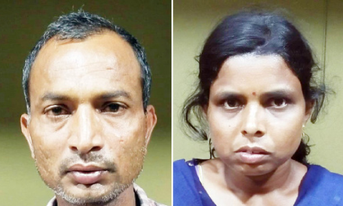 റോ​ഡ് പ​ണി സാ​ധ​ന​ങ്ങ​ൾ മോ​ഷ്ടി​ച്ചു; ദ​മ്പ​തി​ക​ൾ അ​റ​സ്റ്റി​ൽ