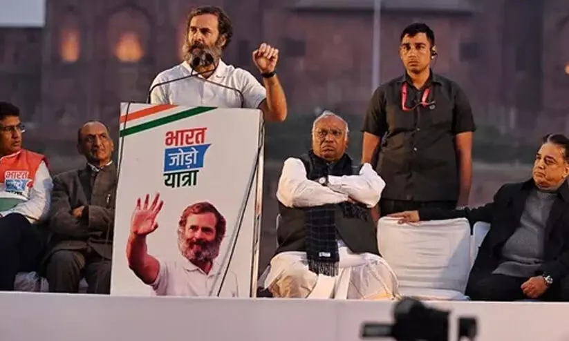 ‘യഥാർഥ പ്രശ്‌നത്തിൽനിന്ന് ശ്രദ്ധ തിരിക്കുന്നതിന് ഹിന്ദു-മുസ്ലിം വിദ്വേഷം പ്രചരിപ്പിക്കുന്നു’; ബി.ജെ.പിയെ കടന്നാക്രമിച്ച് രാഹുൽ ഗാന്ധി