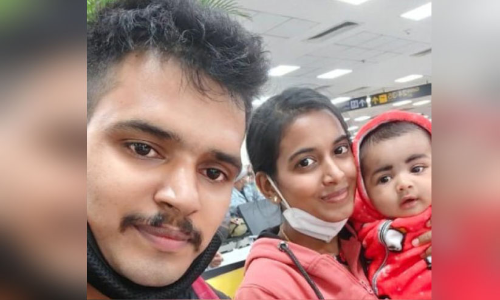 മകന്റെ ഒന്നാം പിറന്നാളാഘോഷിച്ച് മടങ്ങി; നൊമ്പരമായി വൈശാഖ്