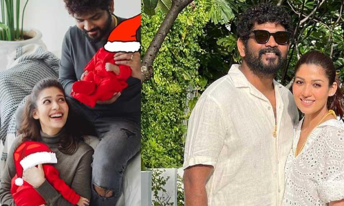 Vignesh Shivan and Nayanthara celebrate Christmas with twins Uyir and Ulagam
