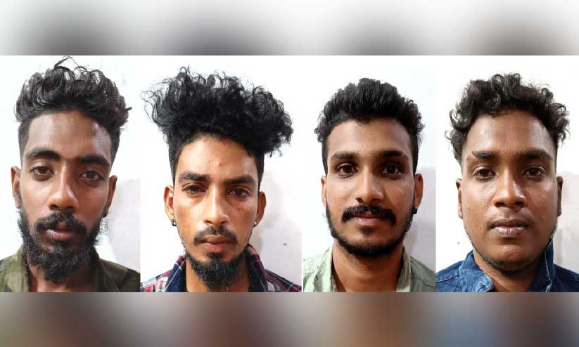 ഗാനമേളക്കിടെ സംഘർഷം; പൊലീസ് ജീപ്പ് തകർത്ത നാലുപേർ അറസ്റ്റിൽ ഗാനമേളക്കിടെ സംഘർഷം; പൊലീസ് ജീപ്പ് തകർത്ത നാലുപേർ അറസ്റ്റിൽ