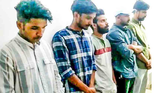 യുവാവിനെ ആക്രമിച്ച അഞ്ചംഗ സംഘം അറസ്റ്റിൽ