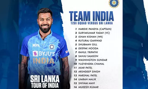 സഞ്ജു സാംസൺ ട്വന്‍റി20 ടീമിൽ; ശ്രീലങ്കക്കെതിരായ ട്വന്‍റി20, ഏകദിന പരമ്പരക്കുള്ള ഇന്ത്യൻ ടീമിനെ പ്രഖ്യാപിച്ചു