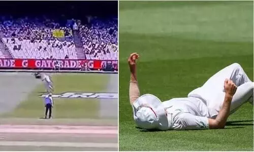 ഓസീസ് ടെസ്റ്റിനിടെ ആന്റിച് നോർചെയെ ഇടിച്ചുതെറിപ്പിച്ച് സ്പൈഡർ കാം; വിഡിയോ വൈറൽ